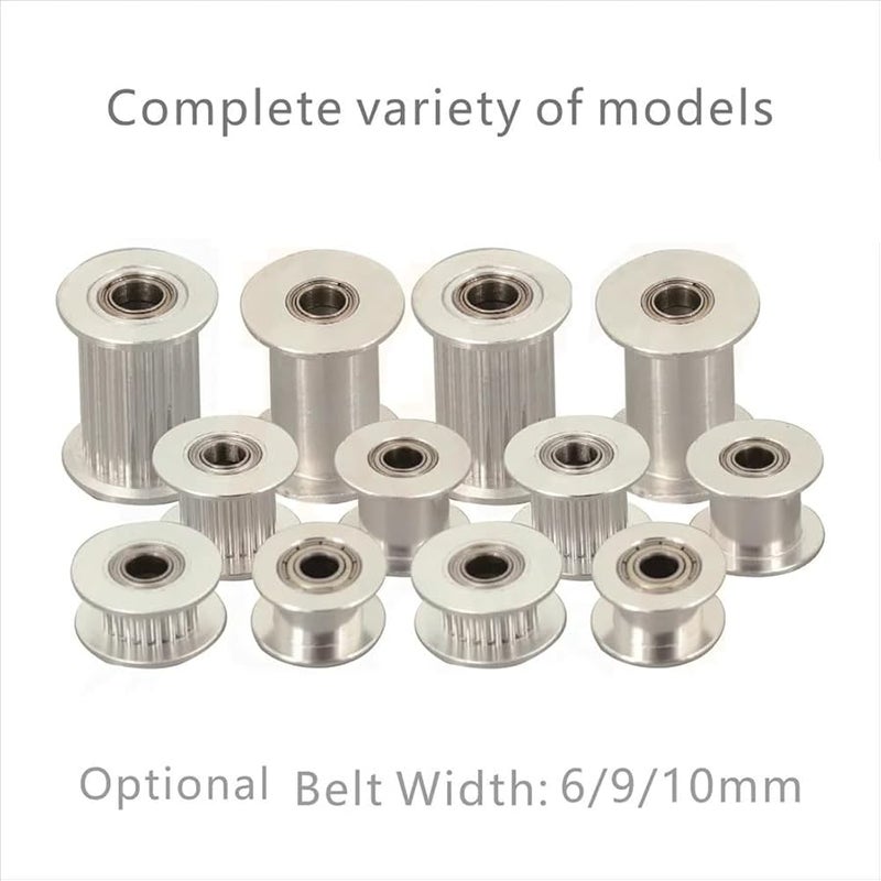 2GT 20 Tooth Timing Pulley 10mm Width With Bearings 8mm Bore 3D Printer Parts - Image 3